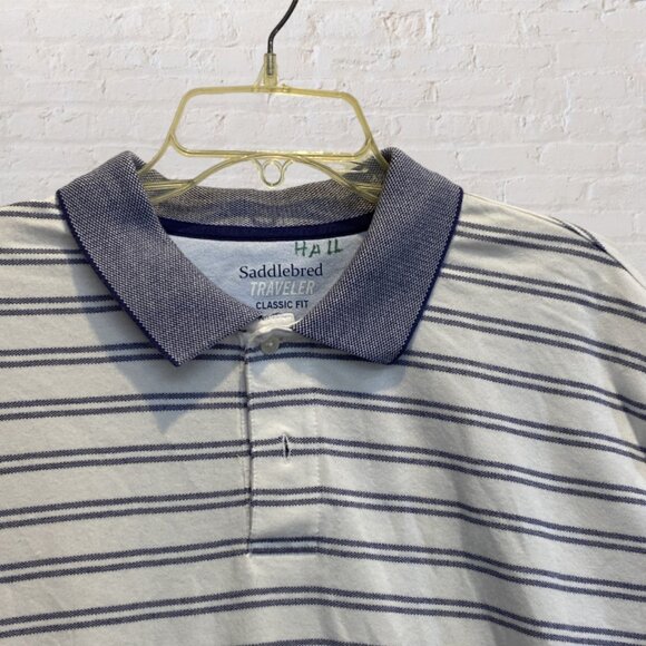 SADDLEBRED TRAVELER -- Polo Shirt, Large Man, Short Sleeve, Classic Fit, Collar - Picture 4 of 10